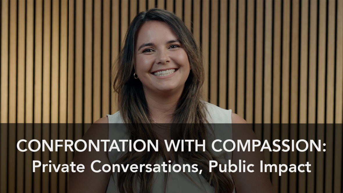 Confrontation With Compassion: Private Conversations, Public Impact Image